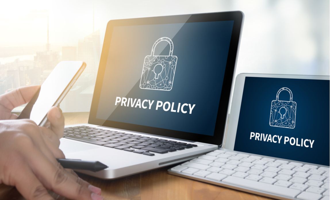 An image of laptop and tablet showing our privacy policy.